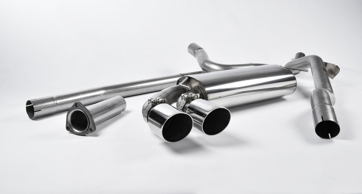 Milltek Non-Resonated Downpipe-Back Exhaust | Audi UR Quattro 10V - Polished Tips
