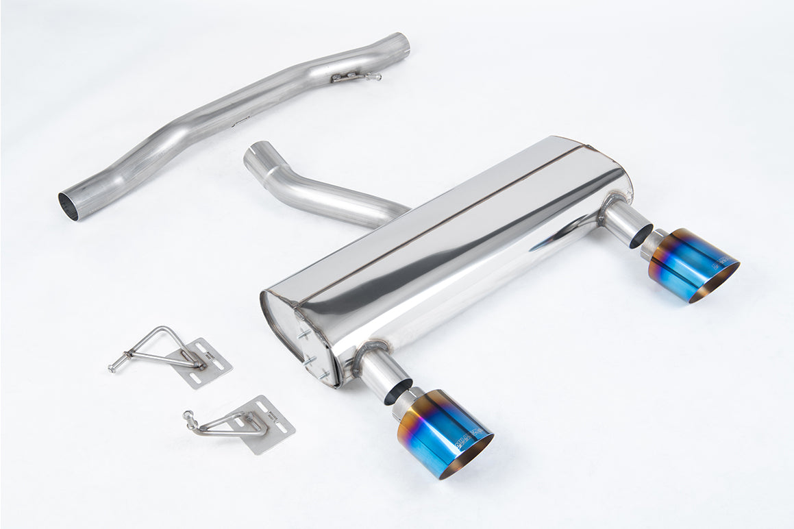 Milltek Non-Resonated Cat-Back Exhaust | Audi TT MK1 - Burnt Titanium Tips