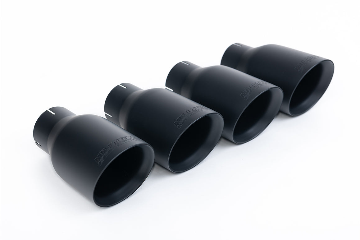 Milltek Valved Cat-Back Exhaust | Audi C7 S6 S7 - Cerakote Black Tips