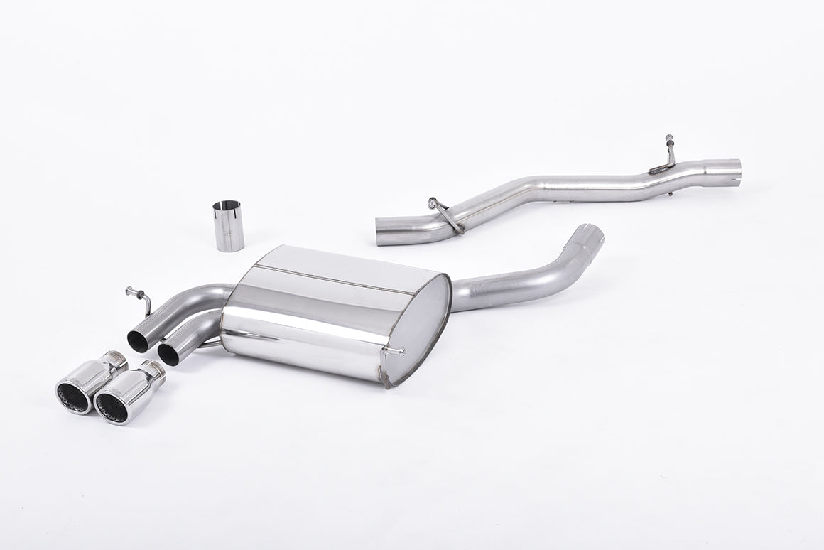 Milltek Non-Resonated Cat-Back Exhaust | Audi A3 8P 3.2 V6 - Polished Tips