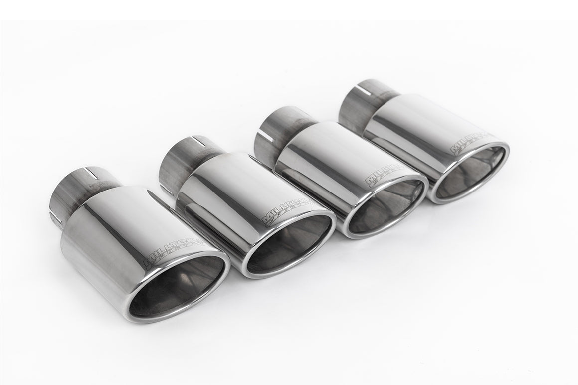 Milltek Resonated Cat-Back Exhaust | Audi B9 S4 S5 - Polished Tips