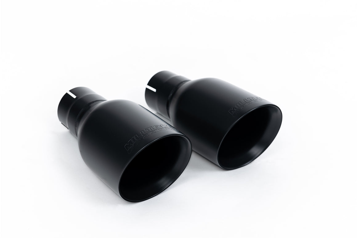 Milltek Resonated Cat-Back Exhaust | Audi S4 V8 quattro B6 - Cerakote Black GT Tips