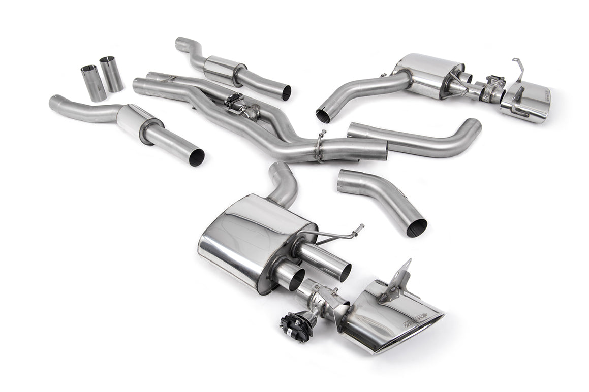 Milltek 80mm Resonated Cat-Back Exhaust | Audi RS6 RS7 C8 - Polished Tips