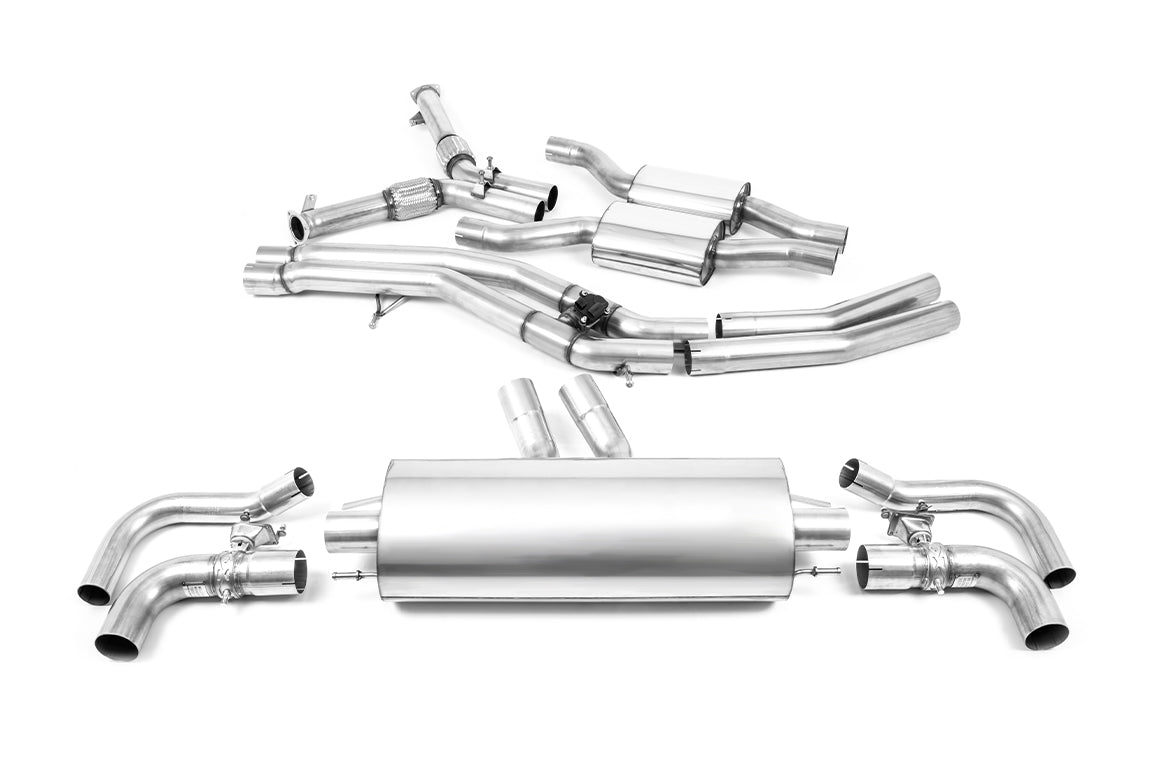 Milltek Resonated Cat-Back Exhaust | Audi RSQ8 4MN - OE Tips