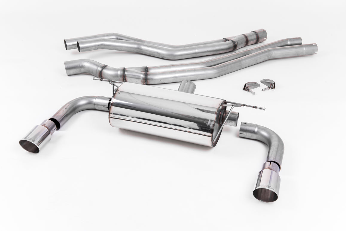 Milltek Resonated Cat-Back Exhaust | BMW 2 Series M240i Coupe (F22 LCI) - Polished Tips