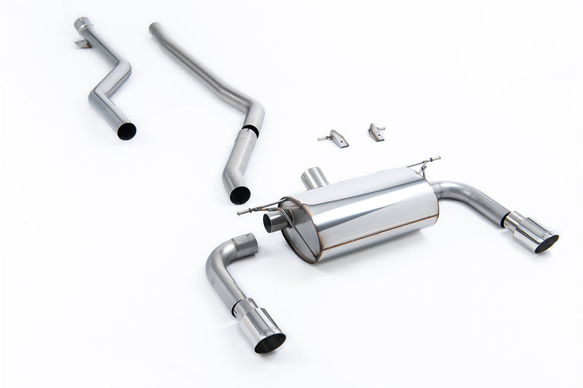 Milltek Non-Resonated Race Cat-Back Exhaust | BMW F30 320i M Sport - Polished Tips