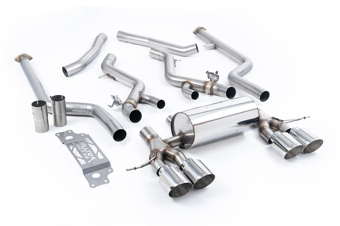 Milltek Non-Resonated Cat-Back Exhaust | BMW G87 M2 - Polished Tips