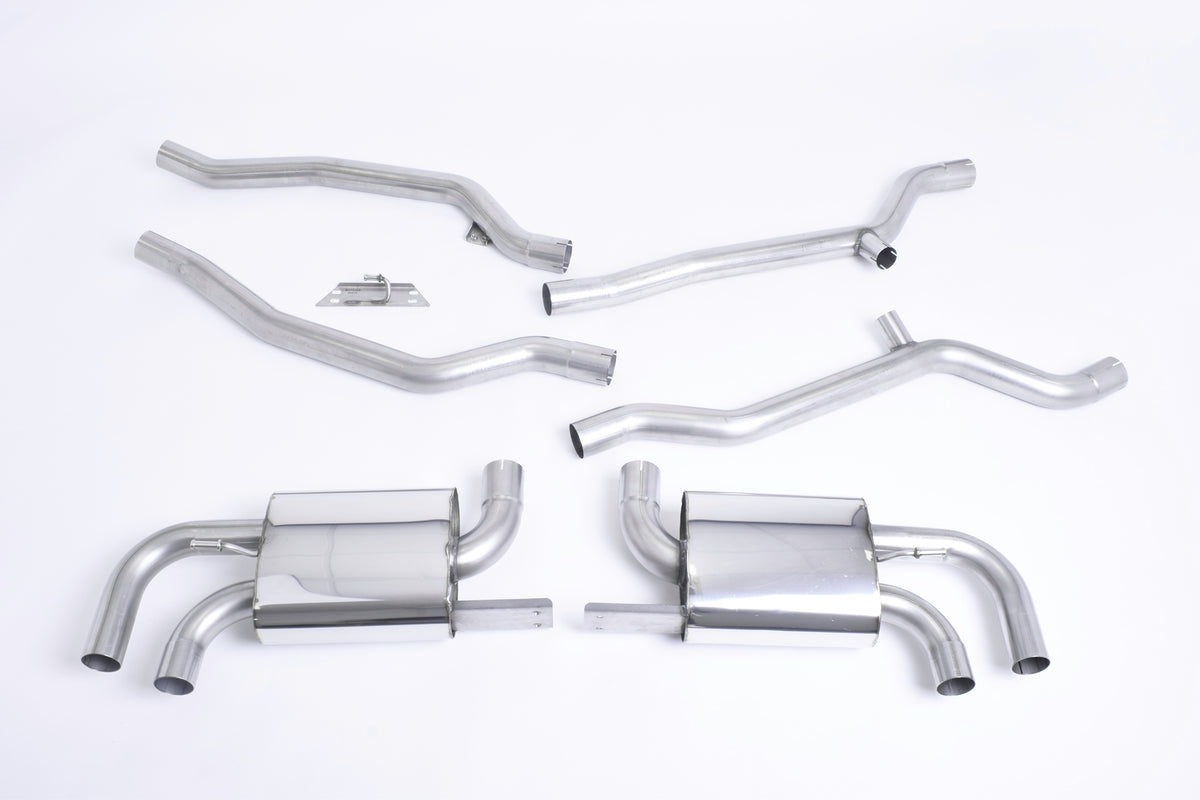 Milltek Non-Resonated Cat-Back Exhaust | Porsche Cayenne 958 Turbo 4.8 V8 (Pre-Facelift) - OE Tips