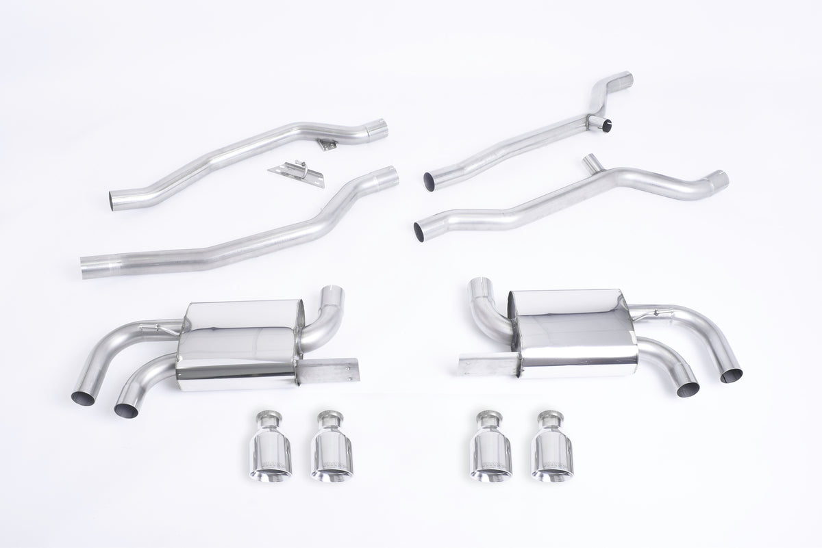 Milltek Non-Resonated Cat-Back Exhaust | Porsche Cayenne 958 Turbo 4.8 V8 (Pre-Facelift) - Polished Tips