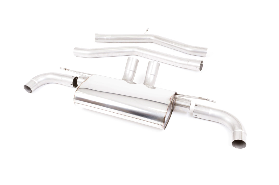 Milltek Non-Resonated Non-Valved Cat-Back Exhaust | Toyota Supra A90 - GT-115 Burnt Titanium Tips