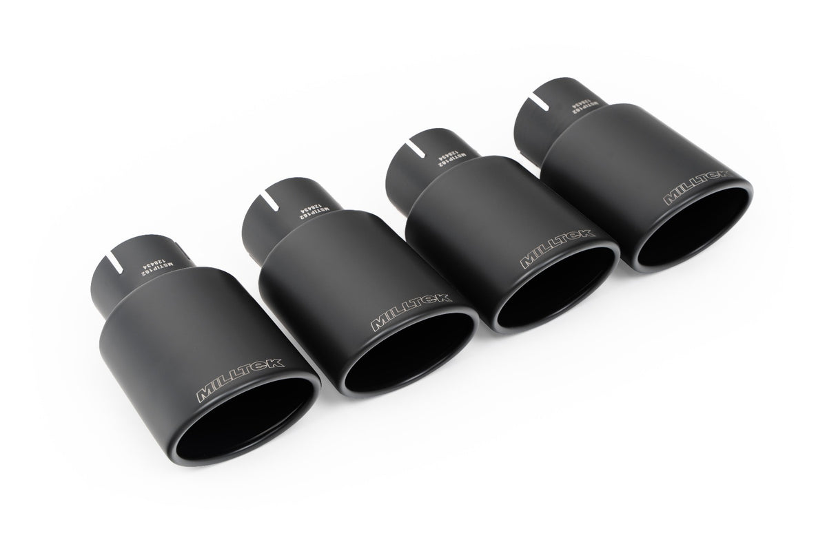 Milltek Resonated Cat-Back Exhaust | Audi B9 S5 3.0 V6 - Black Ovals Tips