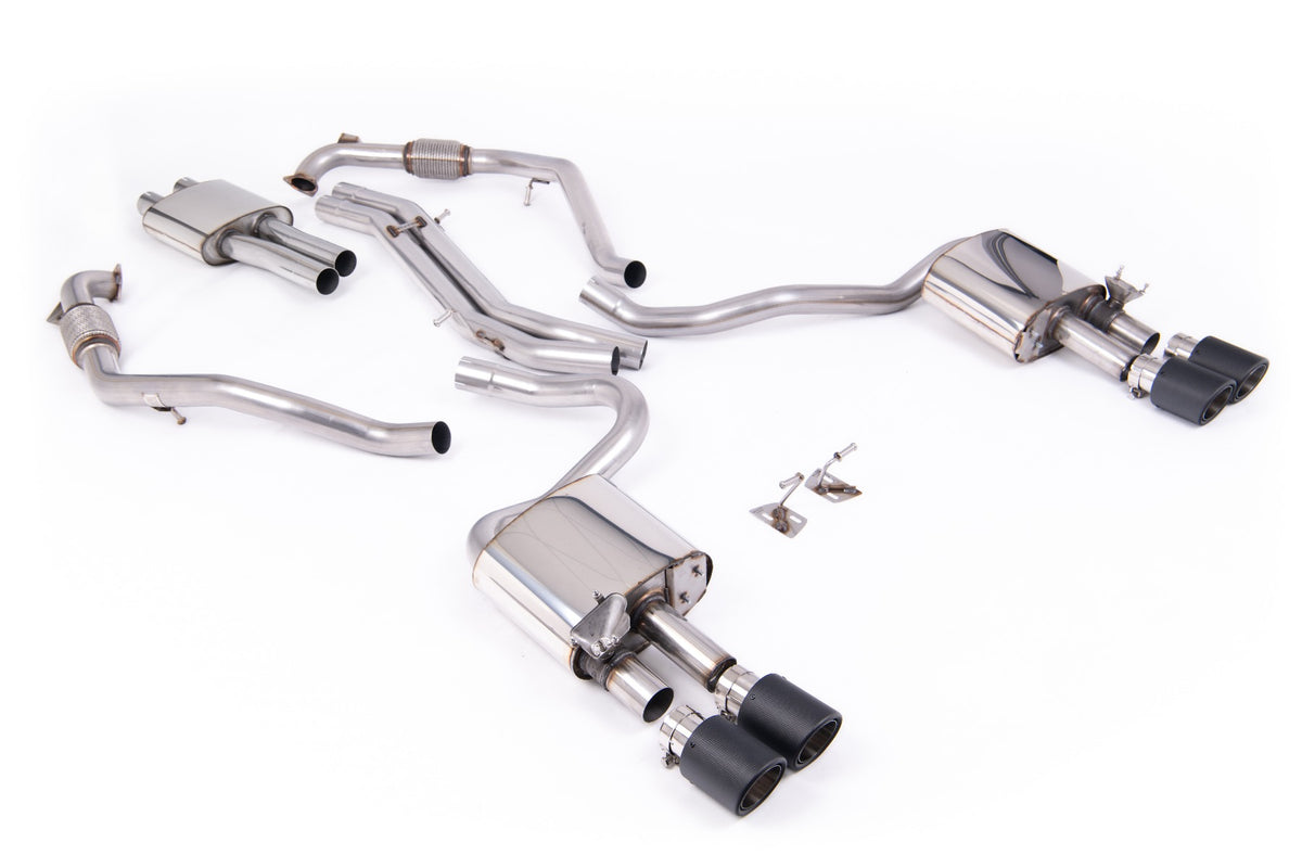 Milltek Resonated Cat-Back Exhaust | Audi B9 S5 3.0 V6 - Carbon Fibre Tips