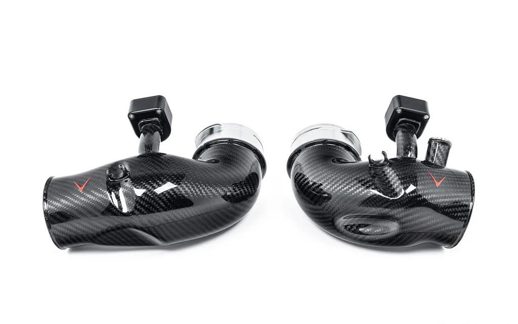 Eventuri G90 / G99 M5 (S68) Carbon Turbo Inlet Set - Gloss Carbon