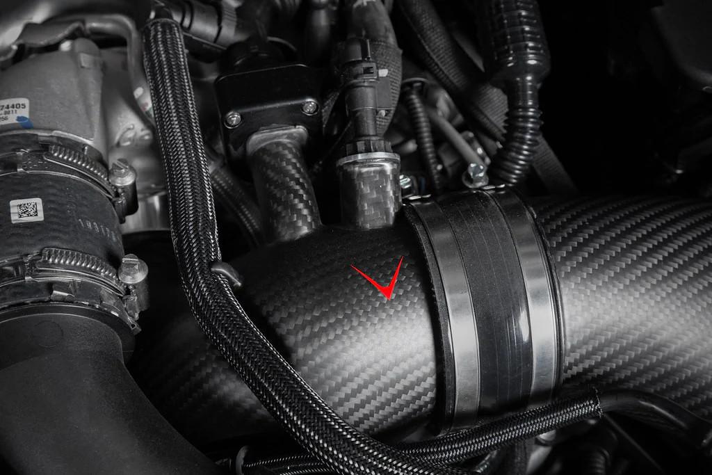 Eventuri G90 / G99 M5 (S68) Carbon Turbo Inlet Set - Gloss Carbon
