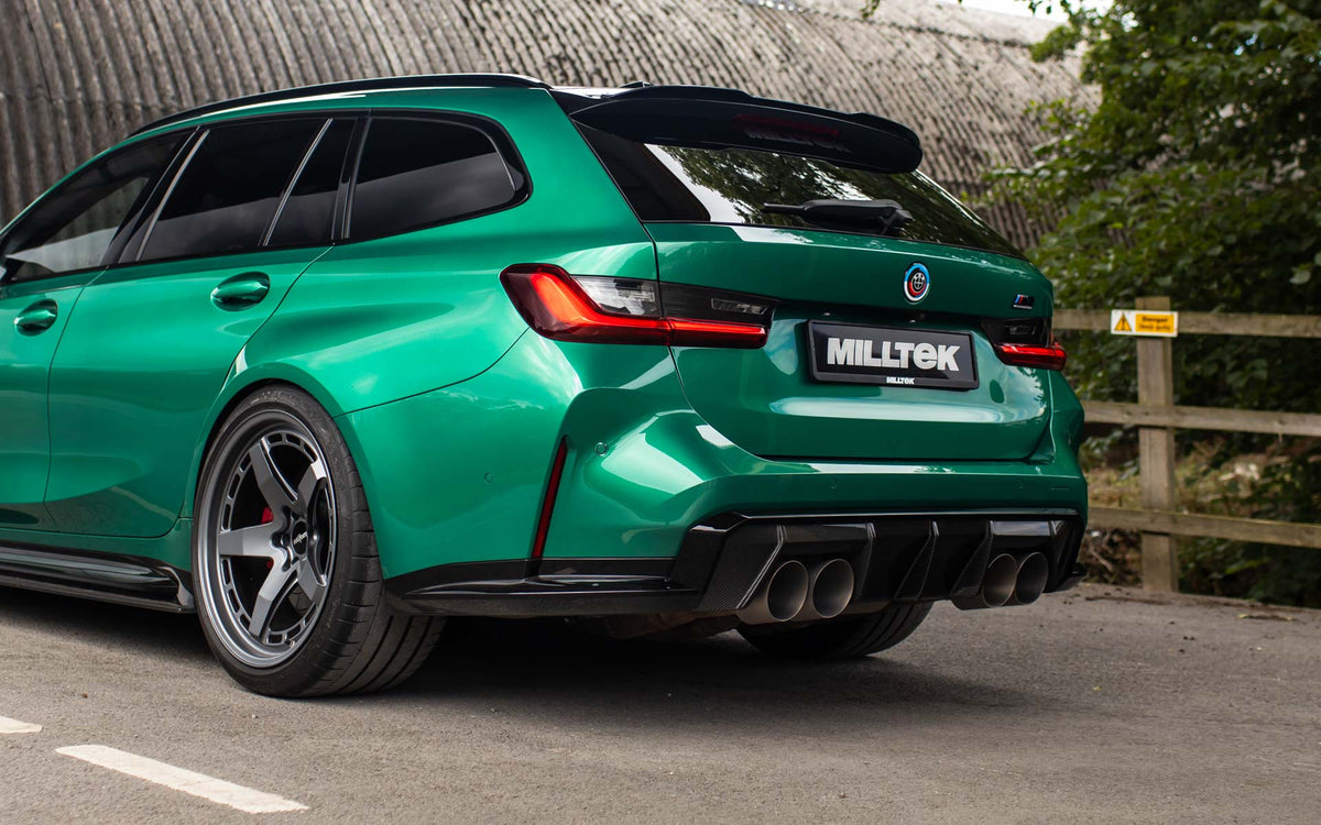 Milltek 80mm Axle-Back Exhaust | BMW G8X M3 M4 - Brushed Titanium Tips