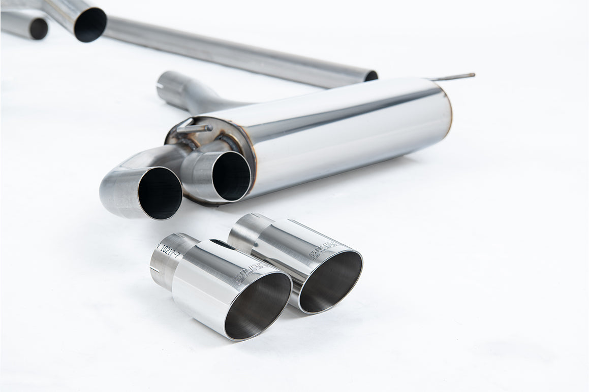 Milltek Non-Resonated Downpipe-Back Exhaust | Audi UR Quattro 10V - Polished Tips