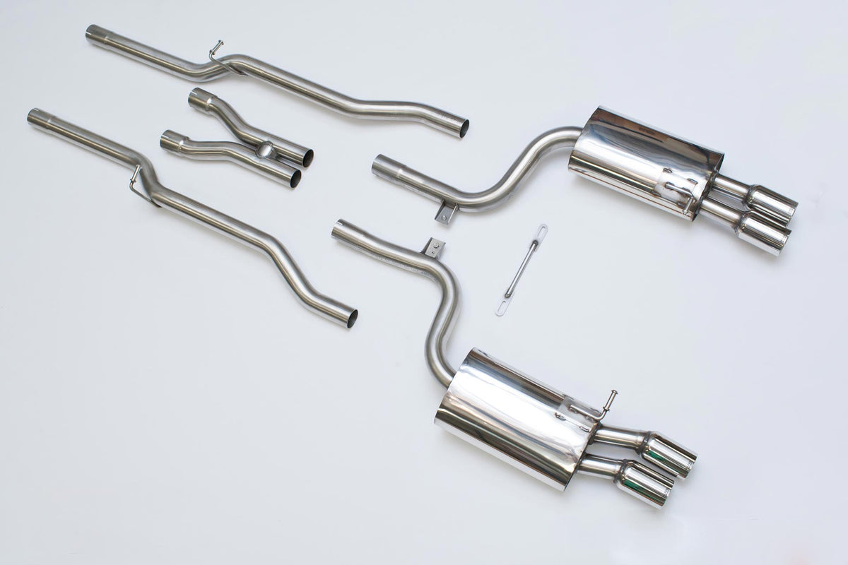 Milltek Non-Resonated Cat-Back Exhaust | Audi B7 S4 - Polished Tips