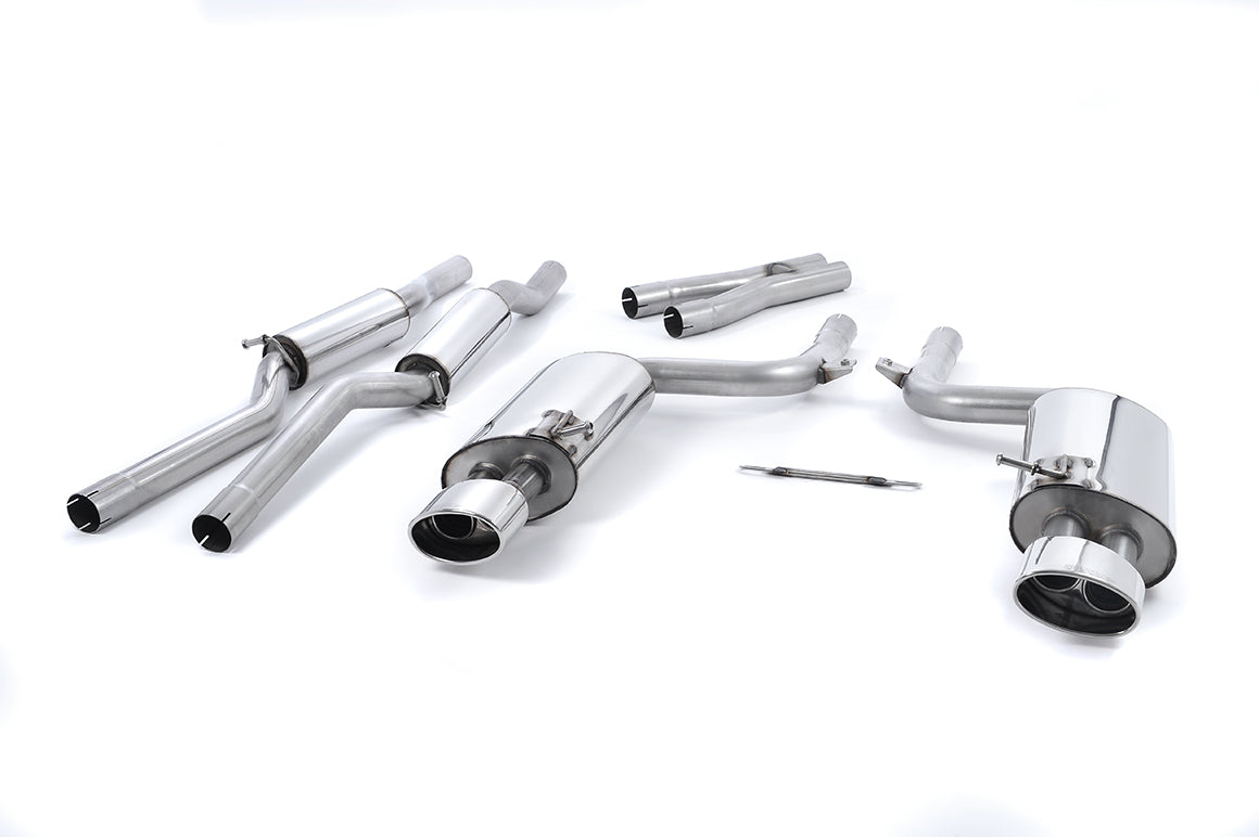 Milltek Resonated Cat-Back Exhaust | Audi B7 RS4 - Polished Tips