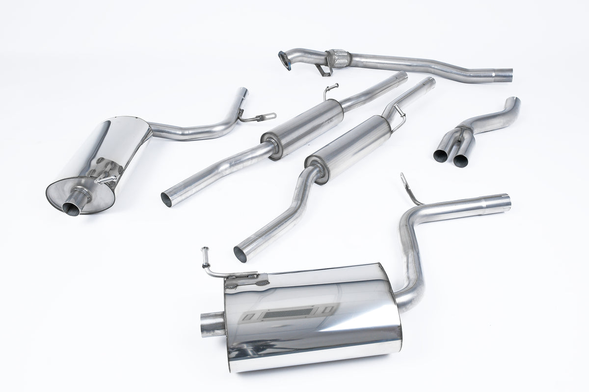 Milltek Resonated Cat-Back Exhaust | Audi B6 A4 1.8T Quattro - 100mm Jet Tips