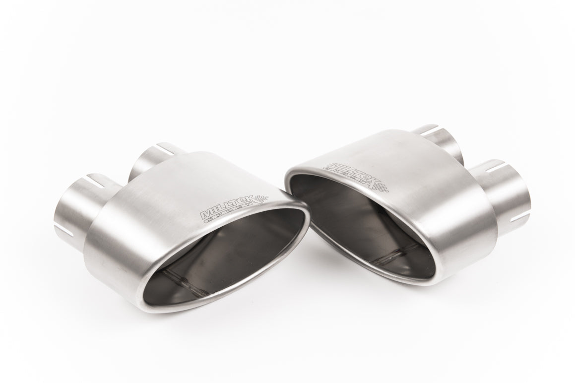 Milltek Valved Resonated Cat-Back Exhaust | Audi B9.5 RS5 Sportback - Brushed Titanium Tips