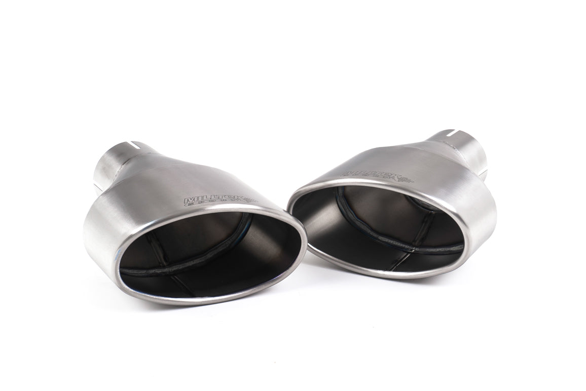 Milltek Valved Non-Resonated Cat-Back Exhaust | Audi B9.5 RS5 Sportback - Brushed Titanium Tips