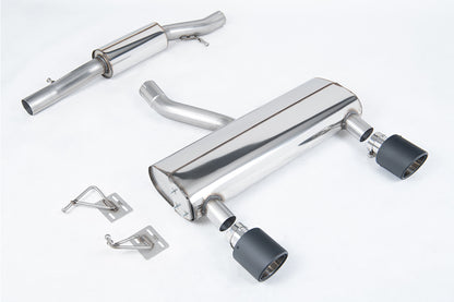 Milltek Resonated Cat-Back Exhaust | Audi MK1 TT - Carbon Fibre Tips