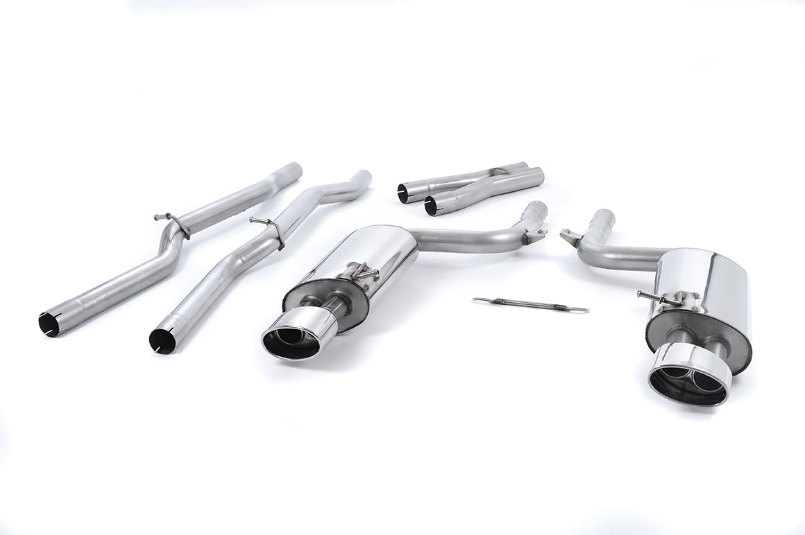Milltek Non-Resonated Cat-Back Exhaust | Audi B7 RS4 - Polished Tips