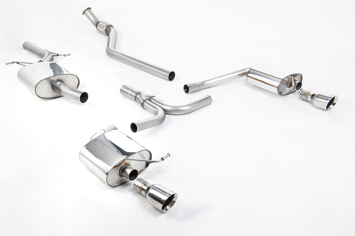 Milltek Resonated GPF Back Exhaust | Audi B8 A4 2.0 TFSI - Polished Tips