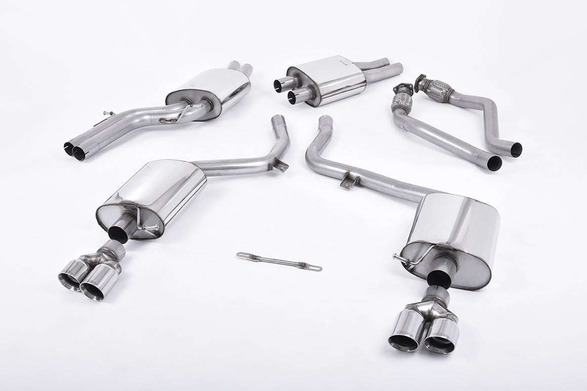 Milltek Resonated Cat-Back Exhaust | Audi B8 S5 3.0 TFSI - Polished Tips
