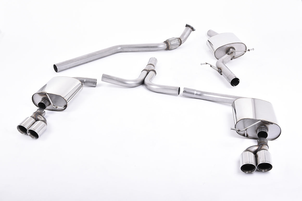 Milltek Cat-Back Exhaust | Audi B8 A4 A5 2.0 TFSI - Polished Tips