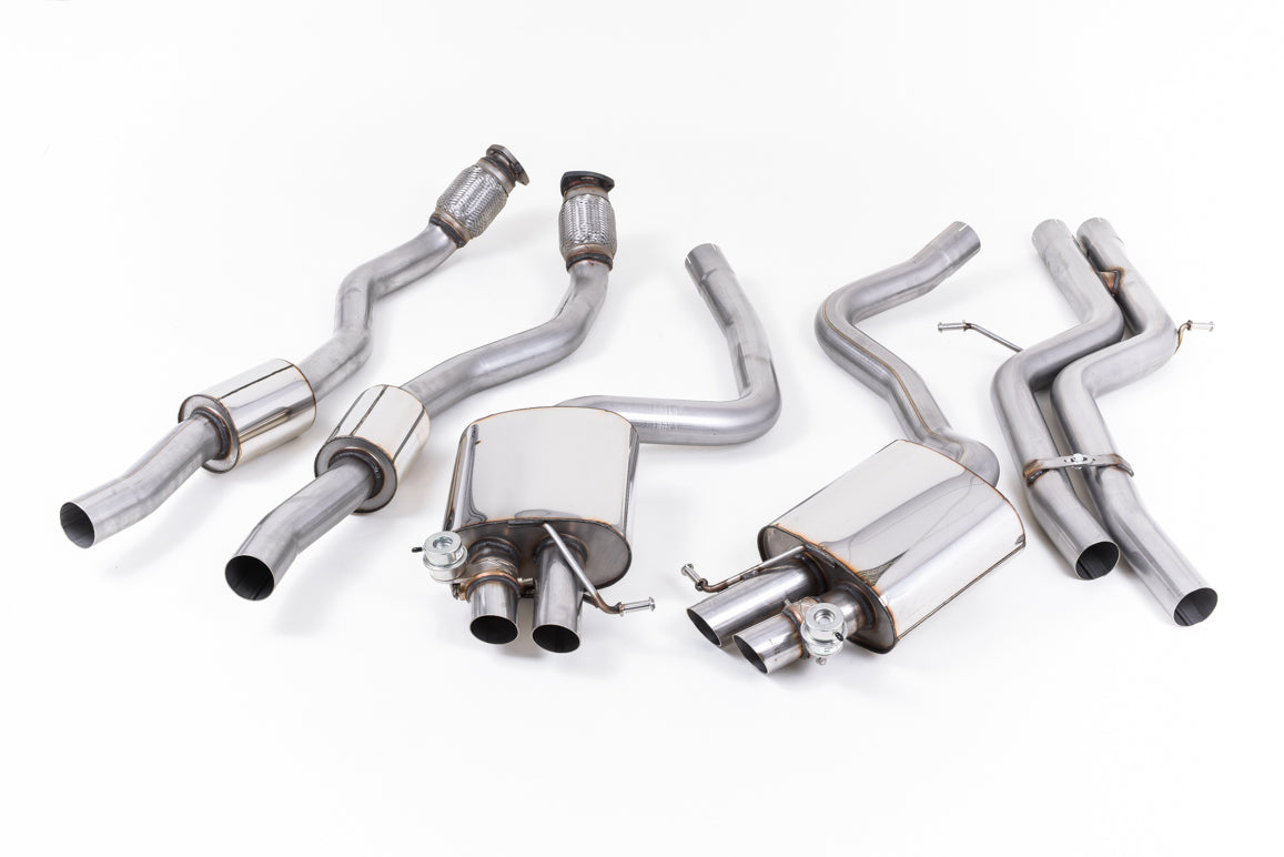 Milltek Non-Resonated Cat-Back Exhaust | Audi B8 RS5 - OE Tips