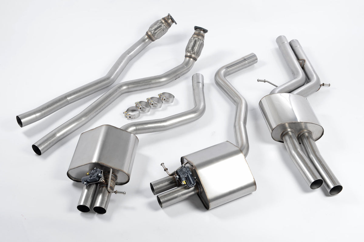 Milltek Resonated Cat-Back Exhaust | Audi C7 RS6 RS7 - OE Tips