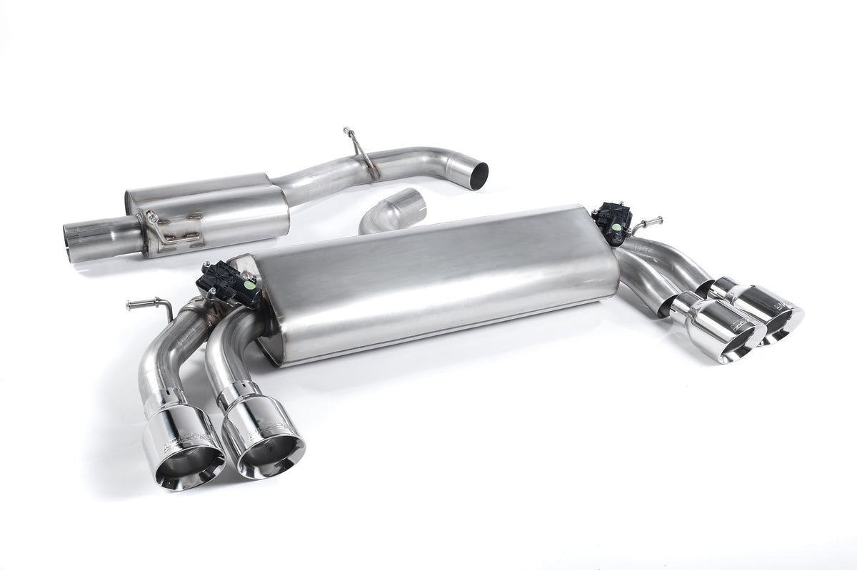 Milltek Resonated Cat-Back Exhaust | Audi S3 8V - Polished Tips