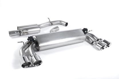 Milltek Resonated Cat-Back Exhaust | Audi S3 8V - Polished Tips