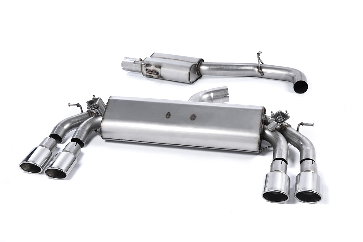 Milltek Resonated Cat-Back Exhaust | Audi S3 8V Sportback - Polished Tips