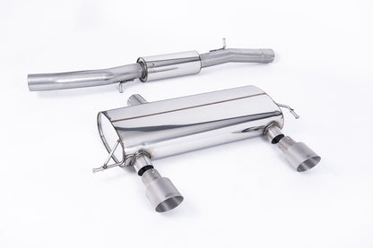 Milltek Resonated Race Cat-Back Exhaust | Audi TT MK1 225 Quattro - Brushed Titanium Tips