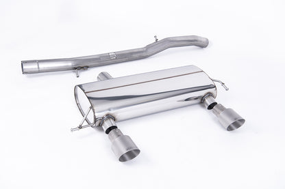 Milltek Non-Resonated Race Cat-Back Exhaust | Audi TT MK1 225 - Brushed Titanium Tips