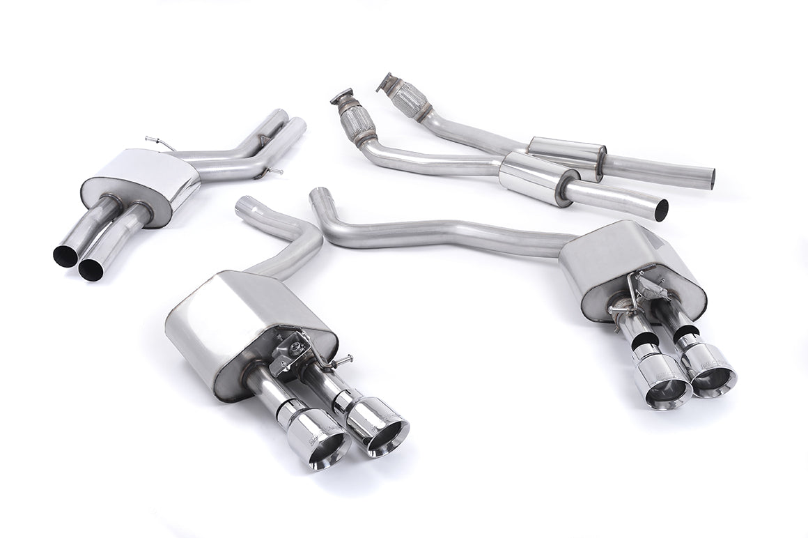 Milltek Valved Cat-Back Exhaust | Audi C7 S6 S7 - Polished Tips