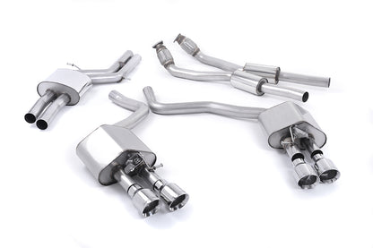 Milltek Valved Cat-Back Exhaust | Audi C7 S6 S7 - Polished Tips