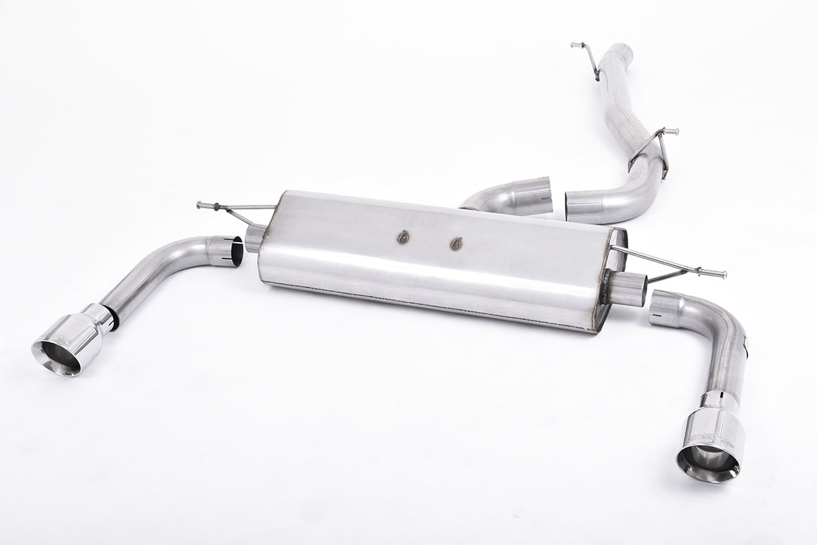 Milltek Non-Resonated Cat-Back Exhaust | Audi A3 8V 2.0 TFSI - Polished Tips