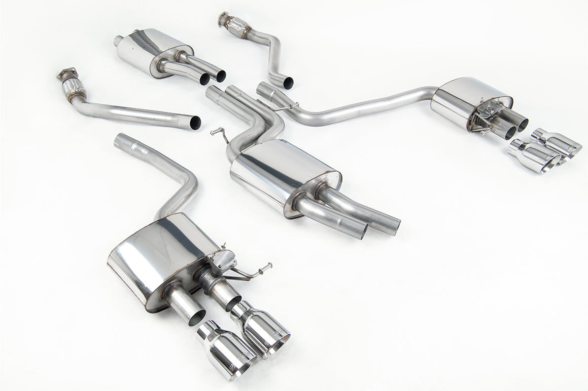 Milltek Resonated Cat-Back Exhaust | Audi 8R SQ5 - Polished Tips