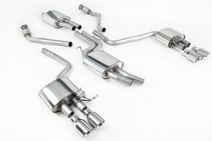 Milltek Resonated Cat-Back Exhaust | Audi 8R SQ5 - Polished Tips