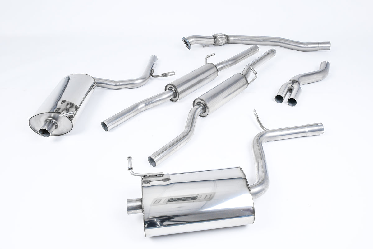 Milltek Resonated Cat-Back Exhaust | Audi B6 A4 1.8T Quattro - 90mm GT Tips