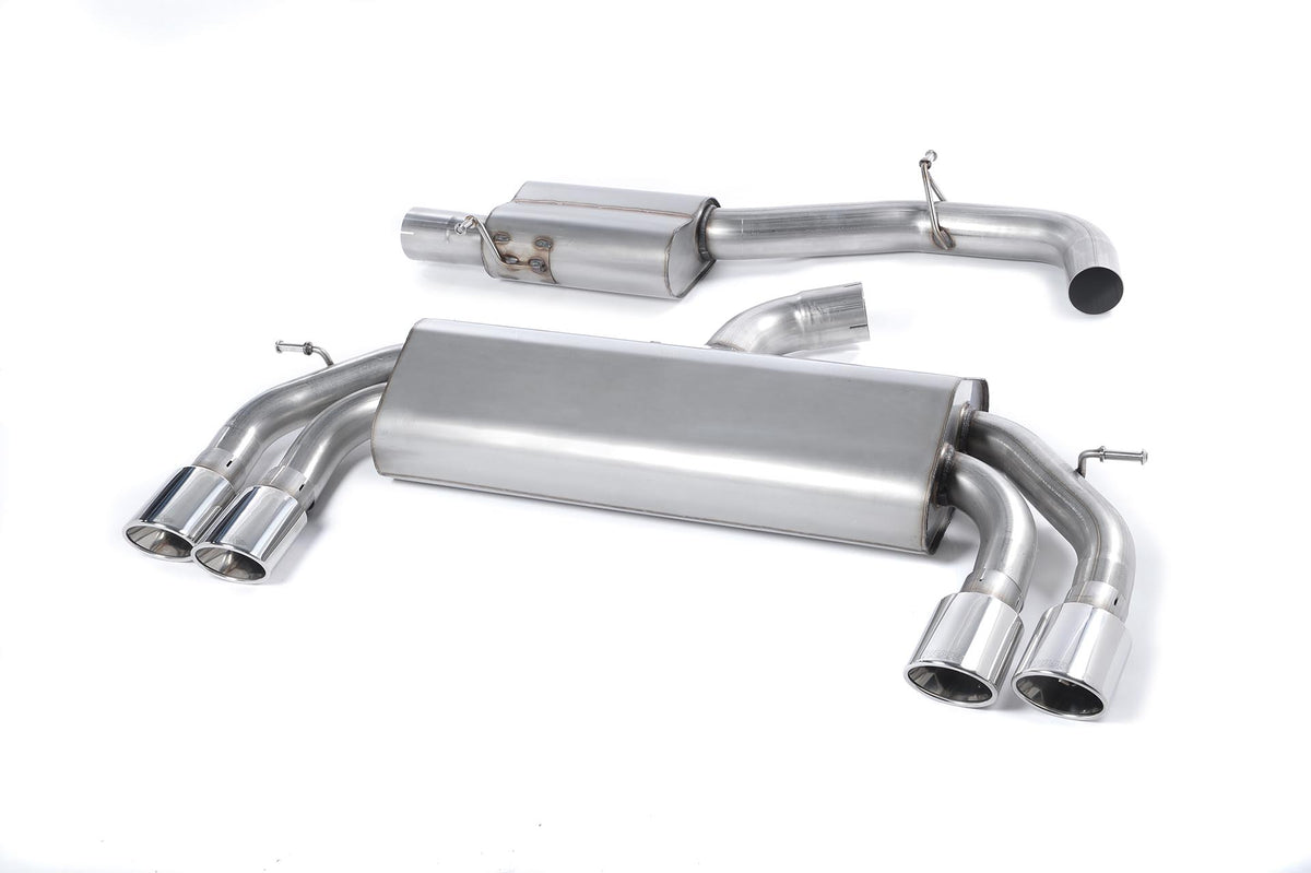 Milltek Resonated Race Cat-Back Exhaust | Audi S3 8V - Polished Tips