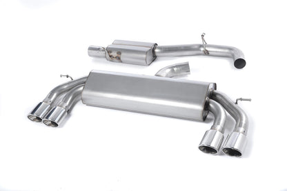 Milltek Resonated Race Cat-Back Exhaust | Audi S3 8V - Polished Tips