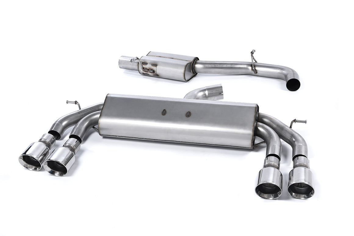 Milltek Resonated Race Cat-Back Exhaust | Audi S3 8V - Polished Tips