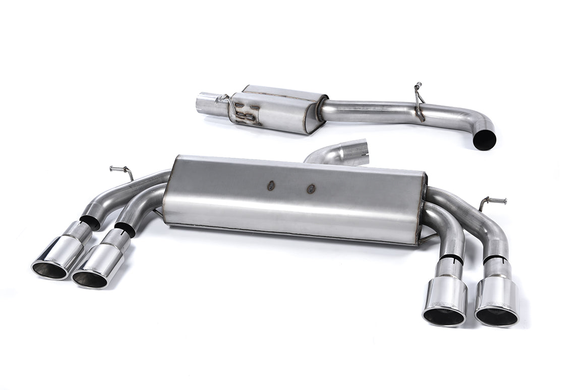 Milltek Resonated Race Cat-Back Exhaust | Audi S3 8V Sportback - Polished Tips