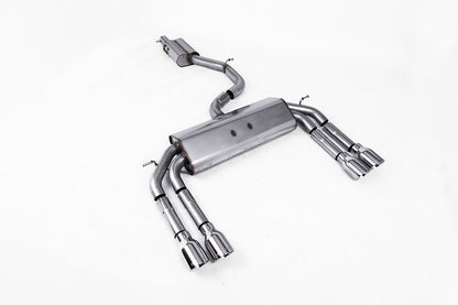 Milltek Resonated Race Cat-Back Exhaust | Audi 8V S3 - Polished Tips