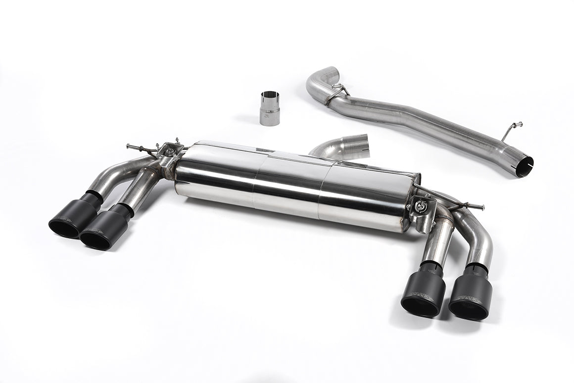 Milltek Non-Resonated Cat-Back Exhaust | Audi TTS MK3 - Cerakote Black Tips