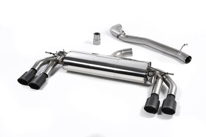 Milltek Non-Resonated Cat-Back Exhaust | Audi TTS MK3 - Cerakote Black Tips